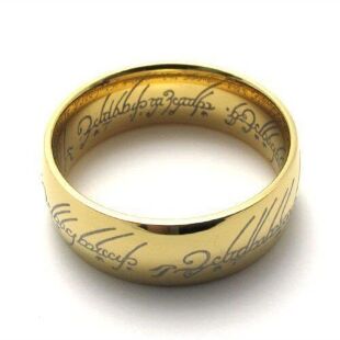 Кільце The Lord of the Rings Володар кілець (колір gold)