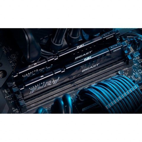 Модуль памяти для компьютера DDR5 16GB 5600 MHz Beast Black Kingston Fury (ex.HyperX) (KF556C40BB-16) - Нулевой остаток (Feed)  - Нулевой остаток (Feed) 