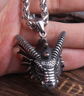 Медальон Game of Thrones Dragon Skull Targaryen Игра Престолов Дом Дракона + деревяный бокс