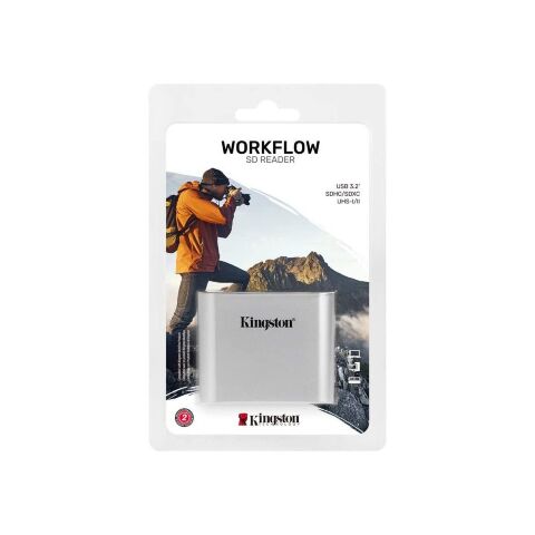 Считыватель флеш-карт Kingston Workflow Dual-Slot SDHC/SDXC UHS-II (WFS-SD) - Нулевой остаток (Feed)  - Нулевой остаток (Feed) 