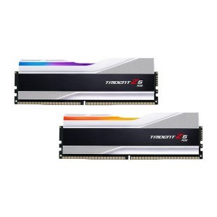 Модуль памяти для компьютера DDR5 32GB (2x16GB) 8000 MHz Trident Z5 RGB Silver G.Skill (F5-8000J3848H16GX2-TZ5RS)