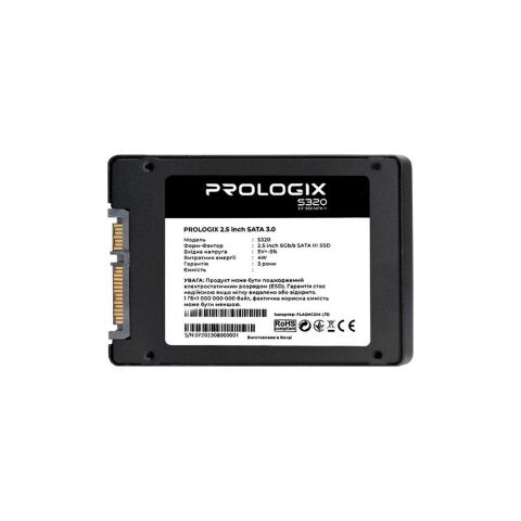 Накопитель SSD 2.5" 960GB Prologix (PRO960GS320) - Внутренние SSD  - Внутренние SSD 