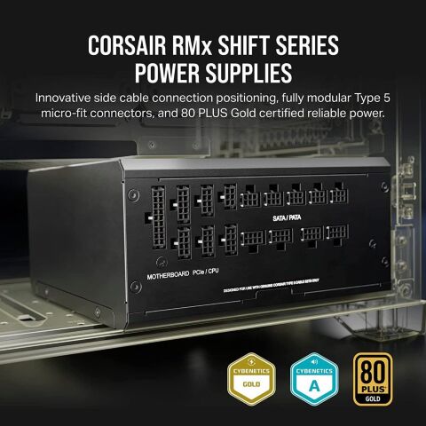 Блок питания Corsair 750W RM750x Shift PCIE5 (CP-9020251-EU) - Блоки питания - Блоки питания