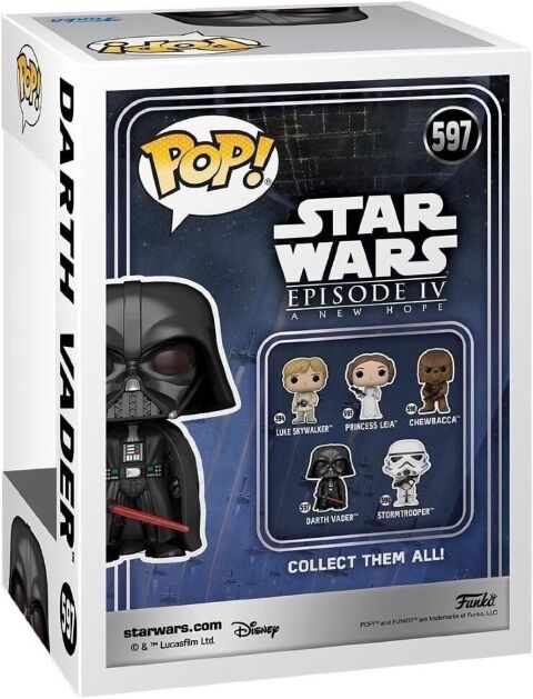 Фігурка Funko Star Wars: Darth Vader Фанко Зоряні війни Дарт Вейдер 597 -   -  