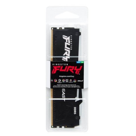 Модуль памяти для компьютера DDR5 16GB 5600 MHz FURY Beast RGB Kingston Fury (ex.HyperX) (KF556C40BBA-16) - Нулевой остаток (Feed) - Нулевой остаток (Feed)