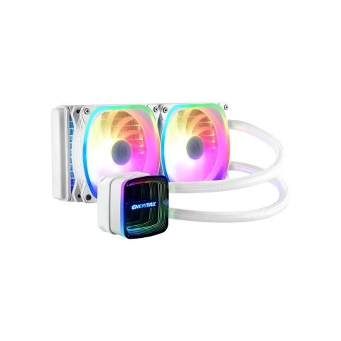 Система жидкостного охлаждения Enermax Aquafusion ADV 240 White ARGB (ELC-AQFA240-SQA-W) - Нулевой остаток (Feed)  - Нулевой остаток (Feed) 