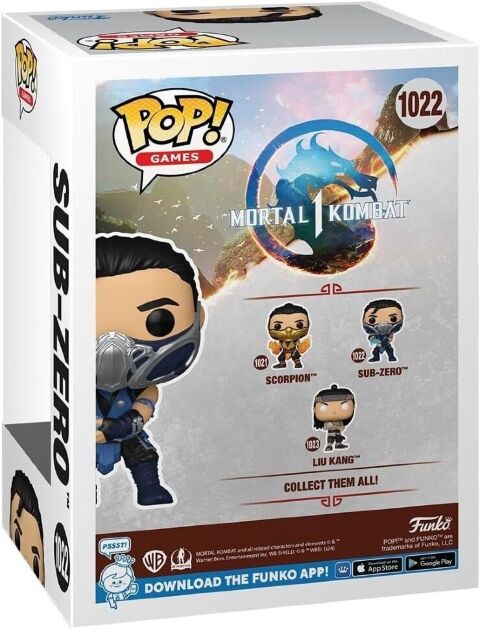 Фігурка Funko Pop Mortal Kombat Sub Zero Фанко Саб Зіро 1022 -   -  