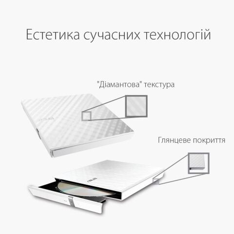 Оптический привод DVD-RW ASUS SDRW-08D2S-U LITE/WHT/G/AS - Нулевой остаток (Feed)  - Нулевой остаток (Feed) 