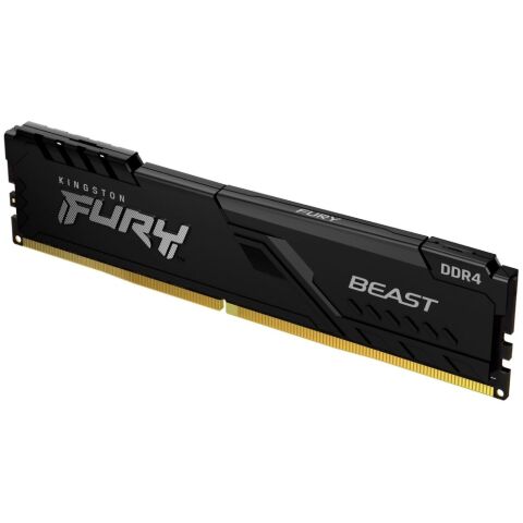 Модуль памяти для компьютера DDR4 16GB 3200 MHz Fury Beast Black Kingston Fury (ex.HyperX) (KF432C16BB1/16) - Нулевой остаток (Feed)  - Нулевой остаток (Feed) 