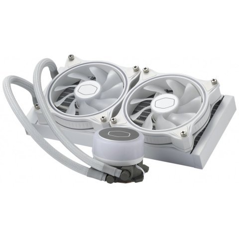 Система жидкостного охлаждения CoolerMaster MasterLiquid ML240 Illusion White Edition (MLX-D24M-A18PW-R1) - Нулевой остаток (Feed)  - Нулевой остаток (Feed)