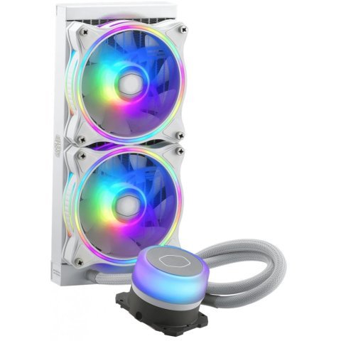 Система жидкостного охлаждения CoolerMaster MasterLiquid ML240 Illusion White Edition (MLX-D24M-A18PW-R1) - Нулевой остаток (Feed)  - Нулевой остаток (Feed)