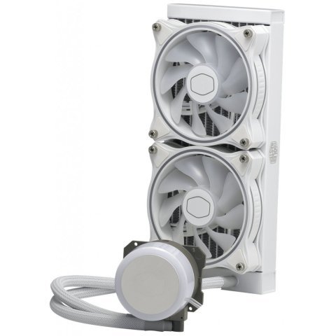 Система жидкостного охлаждения CoolerMaster MasterLiquid ML240 Illusion White Edition (MLX-D24M-A18PW-R1) - Нулевой остаток (Feed)  - Нулевой остаток (Feed)
