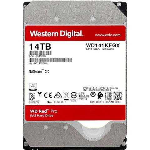 Жесткий диск 3.5" 14TB WD (WD142KFGX) - Нулевой остаток (Feed)  - Нулевой остаток (Feed)