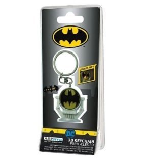 Брелок 3D Batman DC COMICS Bat-Signal Бетмен Бет-сигнал Logo Keychain (светится)