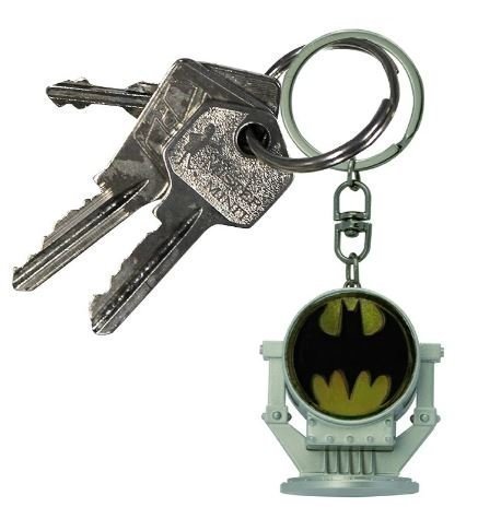 Брелок 3D Batman DC COMICS Bat-Signal Бетмен Бет-сигнал Logo Keychain (светится) -   -  