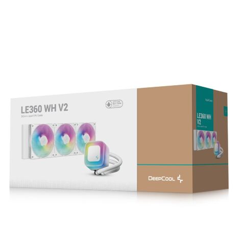Система жидкостного охлаждения Deepcool LE360 WH V2 (R-LE360-WHAMMN-G-2) - Системы водного охлаждения  - Системы водного охлаждения 