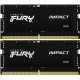Модуль памяти для ноутбука SoDIMM DDR5 32GB (2x16GB) 5600 MHz Impact Black Kingston Fury (ex.HyperX) (KF556S40IBK2-32) - Нулевой остаток (Feed)  - Нулевой остаток (Feed) 