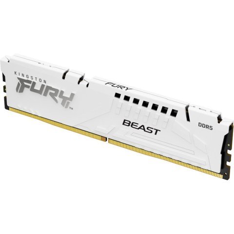 Модуль памяти для компьютера DDR5 32GB 5200 MHz FURY Beast White Kingston Fury (ex.HyperX) (KF552C40BW-32) - Нулевой остаток (Feed)  - Нулевой остаток (Feed)