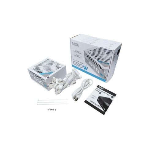 Блок питания Azza 650W (PSAZ-650B-WHITE) - Нулевой остаток (Feed)  - Нулевой остаток (Feed) 