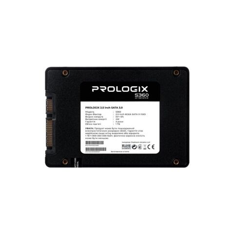 Накопитель SSD 2.5" 1TB S360 Prologix (PRO1000GS360) - Нулевой остаток (Feed)  - Нулевой остаток (Feed) 