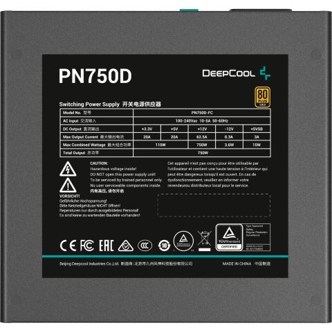 Блок питания Deepcool 750W PL750D V2 (R-PL750D-FC0B-EU-V2) - Нулевой остаток (Feed)  - Нулевой остаток (Feed) 
