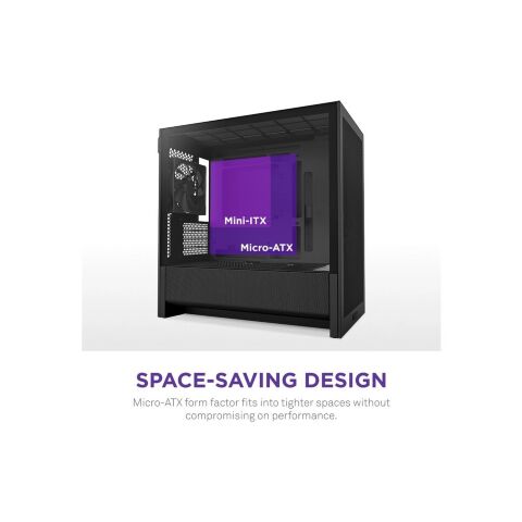 Корпус для ПК NZXT H3 Flow All Black (CC-H31FB-01) - Корпуса  - Корпуса 