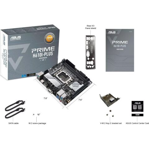 Материнская плата ASUS PRIME H610I-PLUS-CSM - Нулевой остаток (Feed)  - Нулевой остаток (Feed) 