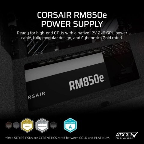 Блок питания Corsair 850W RM850e (CP-9020296-EU) - Нулевой остаток (Feed)  - Нулевой остаток (Feed) 