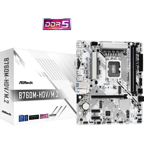 Материнская плата ASRock B760M-HDV/M.2 - Нулевой остаток (Feed) - Нулевой остаток (Feed)