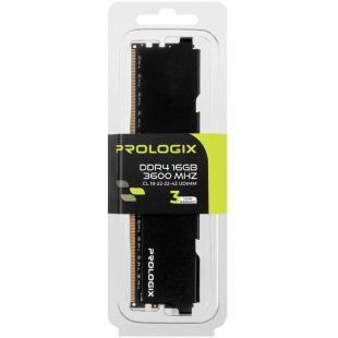 Модуль памяти для компьютера DDR4 16GB 3600 MHz Black Prologix (PRO16GB3600B4)