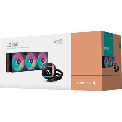 Система жидкостного охлаждения Deepcool LQ360 Black (R-LQ360-BKLSMW-G-1) - Нулевой остаток (Feed) - Нулевой остаток (Feed)