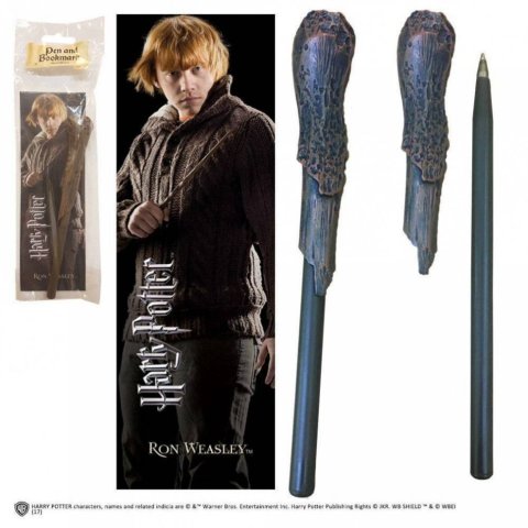 Ручка палочка Harry Potter Ron Weasley Wand Pen and Bookmark + Закладка -   -
