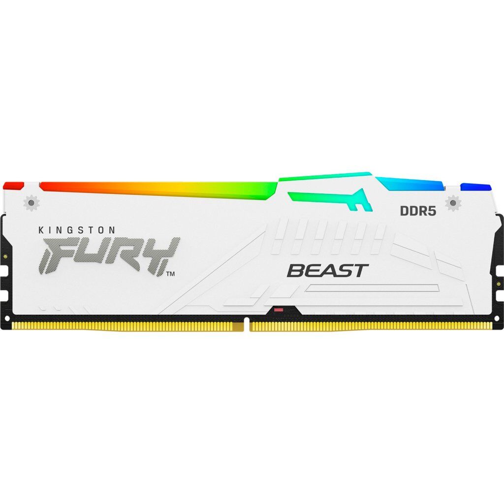 Модуль памяти для компьютера DDR5 16GB 6000 MHz Beast White RGB EXPO Kingston Fury (ex.HyperX) (KF560C36BWE2A-16)
