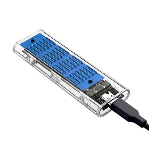 Карман внешний Dynamode M.2 SSD NVMe/SATA combo ч-з USB3.2 GEN2 Type-C (DM-CAD-SSD09) - Нулевой остаток (Feed) - Нулевой остаток (Feed)