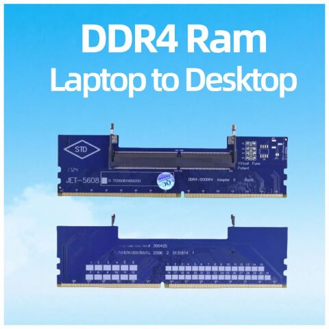 Конвертор Dynamode DDR4 Laptop SO-DIMM to Desktop DIMM RAM Memory (DM-DDR4-DIMM-Converter) - Контроллеры и конверторы  - Контроллеры и конверторы 