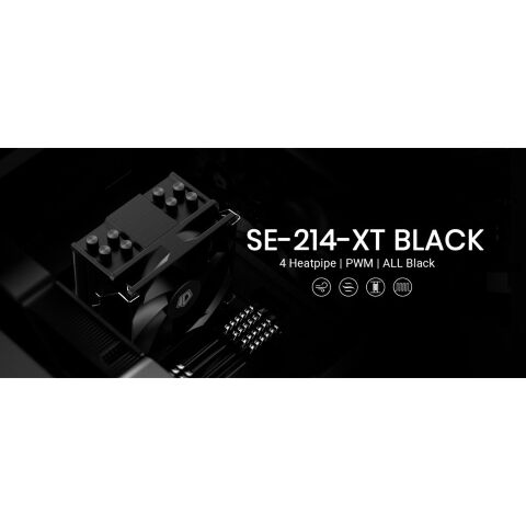 Кулер для процессора ID-Cooling SE-214-XT Black - Нулевой остаток (Feed) - Нулевой остаток (Feed)