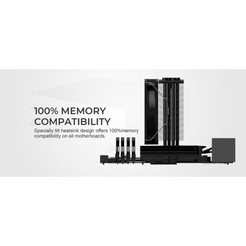 Кулер для процессора ID-Cooling SE-214-XT Black - Нулевой остаток (Feed) - Нулевой остаток (Feed)
