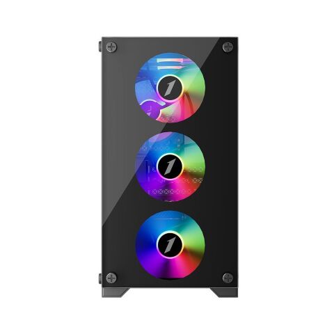 Корпус для ПК 1stPlayer X2-M-BK-4F1-PS-600FK-EU - Нулевой остаток (Feed) - Нулевой остаток (Feed)