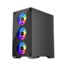 Корпус для ПК 1stPlayer X2-M-BK-4F1-PS-600FK-EU