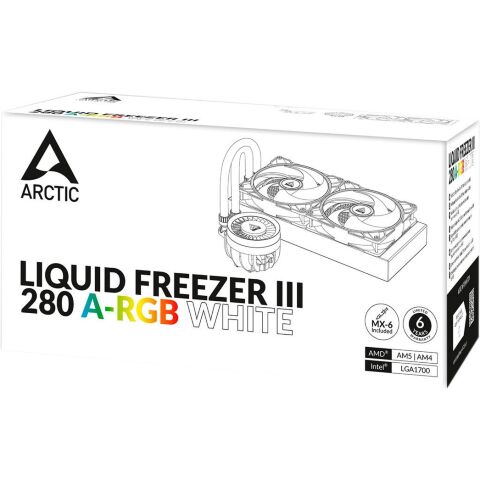 Система жидкостного охлаждения Arctic Liquid Freezer III - 280 A-RGB White (ACFRE00151A) - Нулевой остаток (Feed) - Нулевой остаток (Feed)