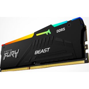 Модуль памяти для компьютера DDR5 32GB 5200 MHz Beast RGB EXPO Black Kingston Fury (ex.HyperX) (KF552C40BB2A-32)