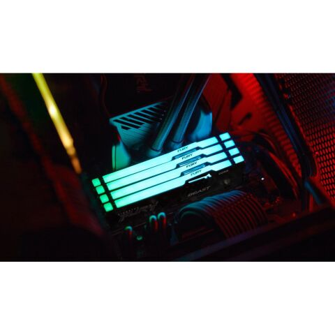 Модуль памяти для компьютера DDR5 32GB 5200 MHz Beast RGB EXPO Black Kingston Fury (ex.HyperX) (KF552C40BB2A-32) - Модули памяти для компьютера  - Модули памяти для компьютера 