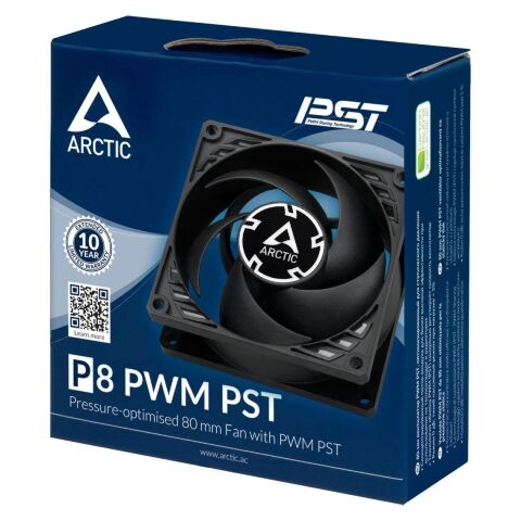 Кулер для корпуса Arctic P8 PWM PST Black (ACFAN00150A) - Вентиляторы к корпусам - Вентиляторы к корпусам