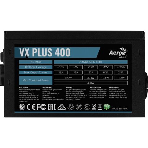 Блок питания AeroCool 400W VX Plus Stealth (ACPN-VS40NEY.12) - Блоки питания - Блоки питания