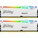 Модуль памяти для компьютера DDR5 64GB (2x32GB) 5200 MHz FURY Beast White RGB Kingston Fury (ex.HyperX) (KF552C40BWAK2-64) - Нулевой остаток (Feed) - Нулевой остаток (Feed)