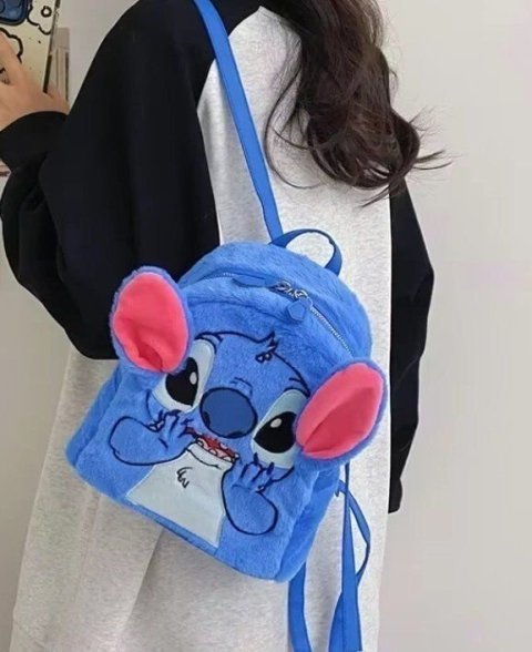 Рюкзак сумка Стич плюш Stitch Plush Backpack 25 * 22 см -   -  