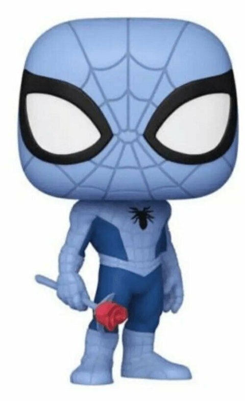 Фигурка Funko Marvel Spiderman Blue Фанко Человек паук с розой (Collector Corps Exclusive) 1355 -   -  