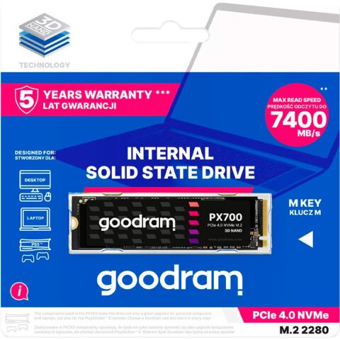Накопитель SSD M.2 2280 2TB Goodram (SSDPR-PX700-02T-80) - Нулевой остаток (Feed) - Нулевой остаток (Feed)