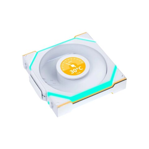 Кулер для корпуса Lian Li Uni Fan SL WIRELESS LCD Reverse, 120-1 (G99.12RSLLCD1W1W.00) - Вентиляторы к корпусам - Вентиляторы к корпусам