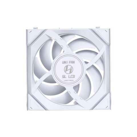 Кулер для корпуса Lian Li Uni Fan SL WIRELESS LCD Reverse, 120-1 (G99.12RSLLCD1W1W.00) - Вентиляторы к корпусам - Вентиляторы к корпусам